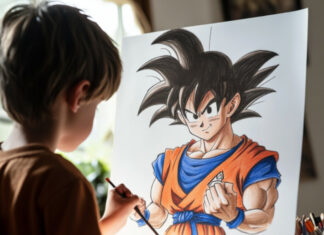 disegnare goku