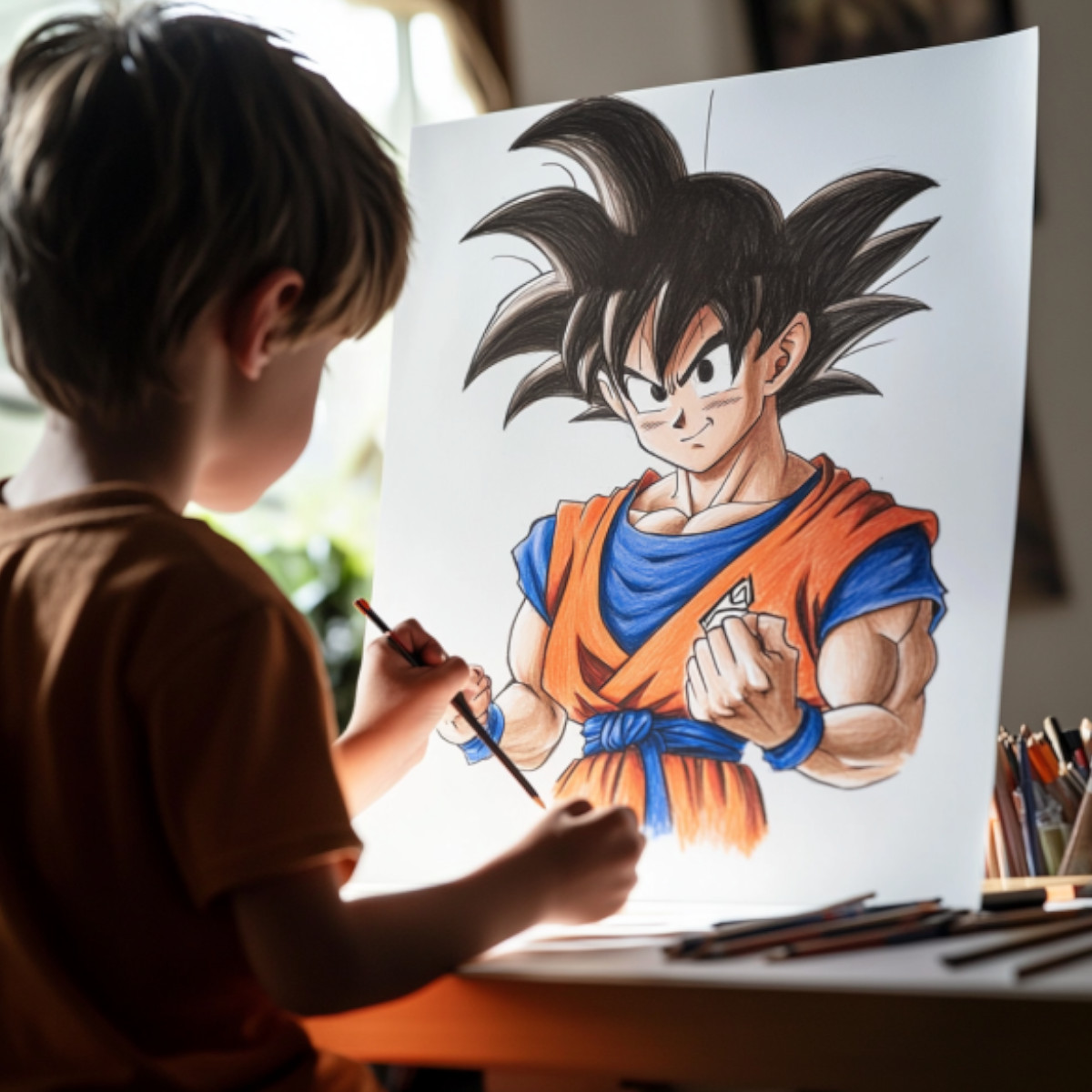 disegnare goku