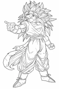 goku da stampare e da colorare