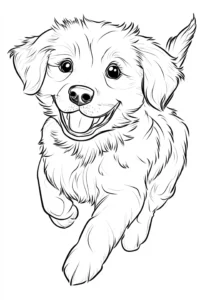 cani da colorare e stampare