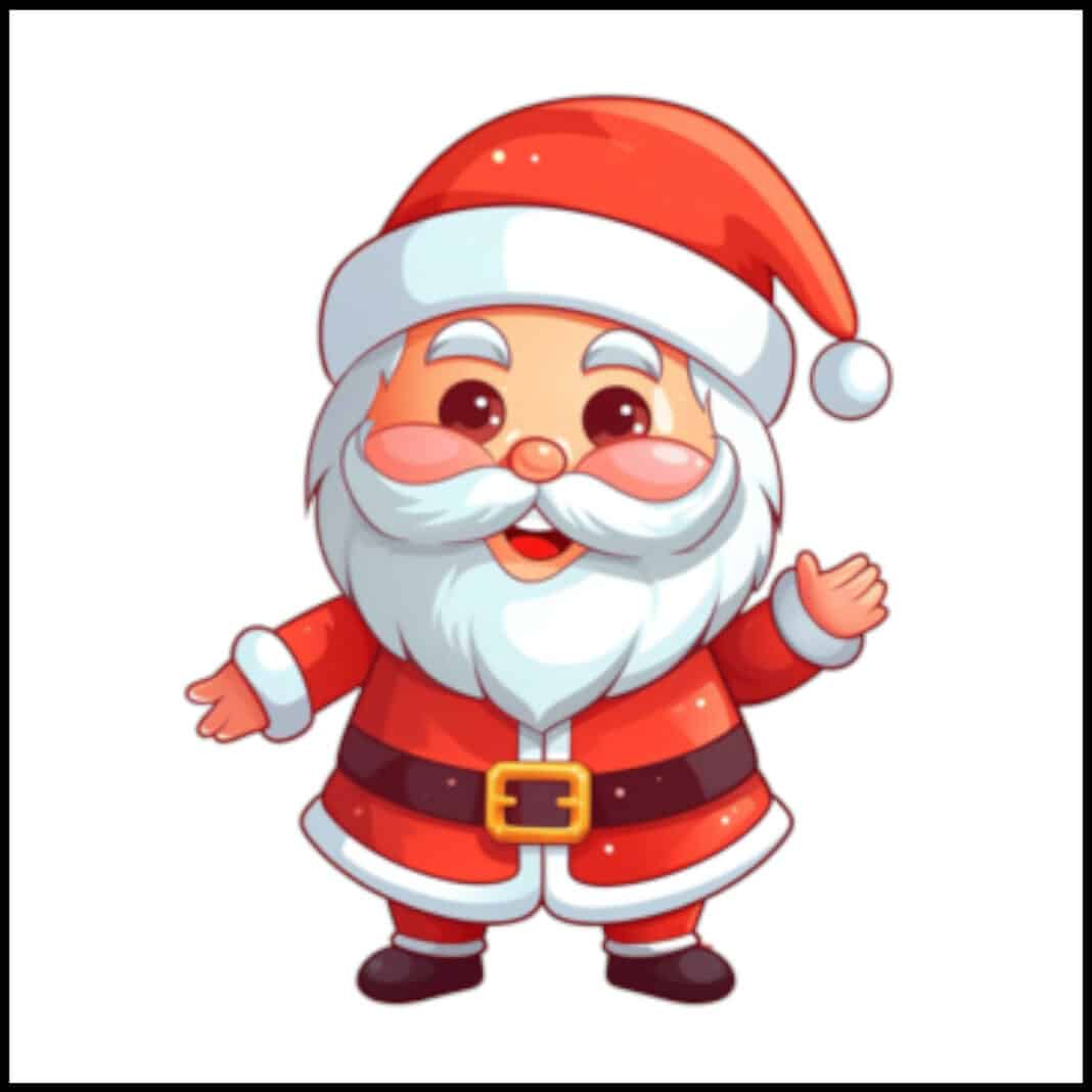 babbo natale da colorare