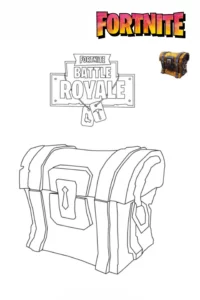 disegno da colorare di fortnite