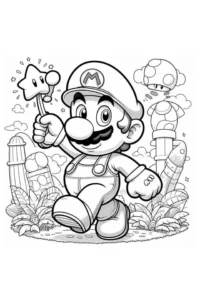mario da colorare