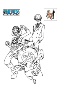 one piece da colorare