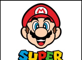 super mario da colorare