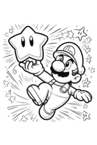 supermario da colorare