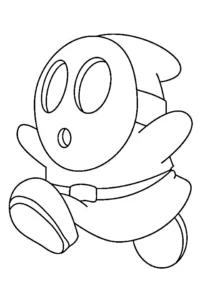 tutti i personaggi di super mario da colorare