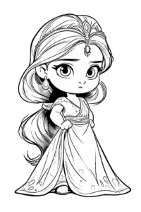 disegni da colorare kawaii ragazze