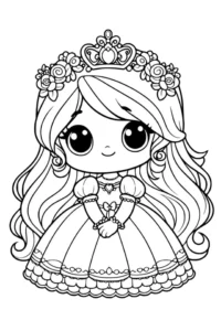 disegni kawaii da colorare ragazze