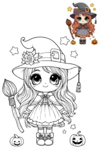 disegni kawaii da colorare ragazze