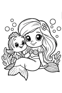 disegni kawaii da colorare ragazze