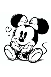 kawaii disney da colorare