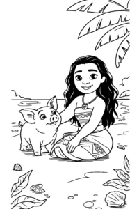 moana oceania da colorare