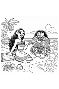 oceania da colorare