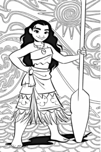 oceania disegno da colorare