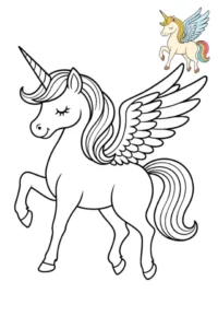 unicorno da colorare