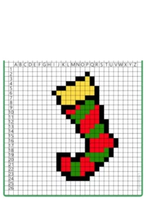 disegni di natale pixel art