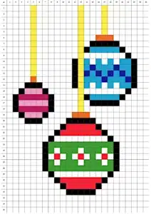 facile pixel art natale