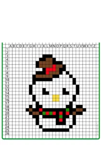 facile pixel art natale