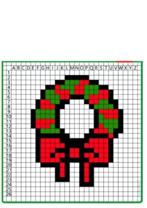 facile pixel art natale