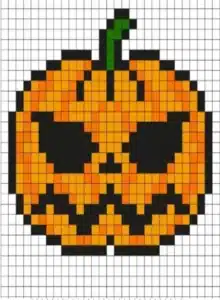 halloween pixel art