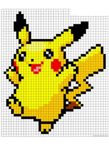 pikachu pixel art