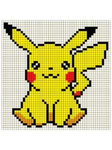 pikachu pixel art​