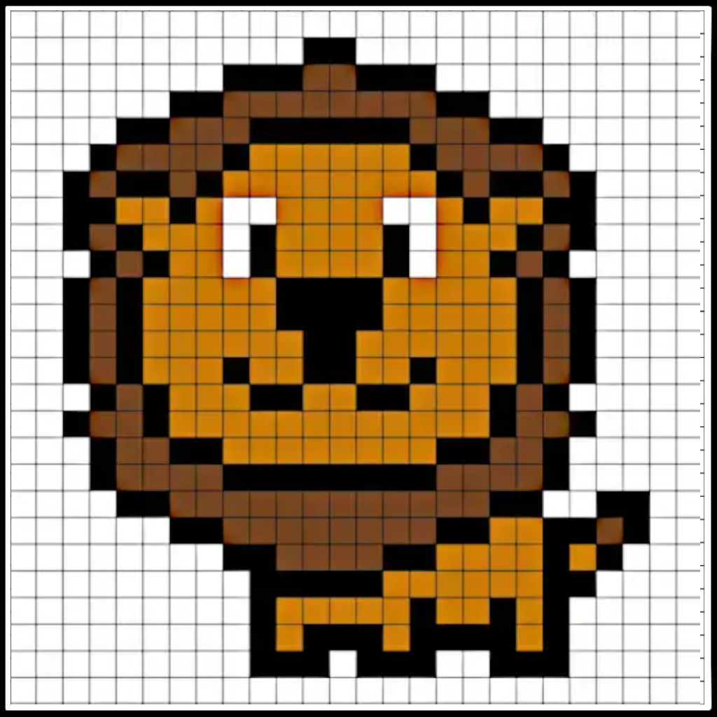 pixel art animali