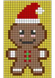 pixel art di natale