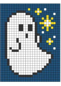 pixel art fantasma