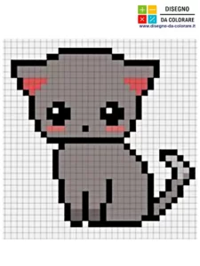 pixel art gatto