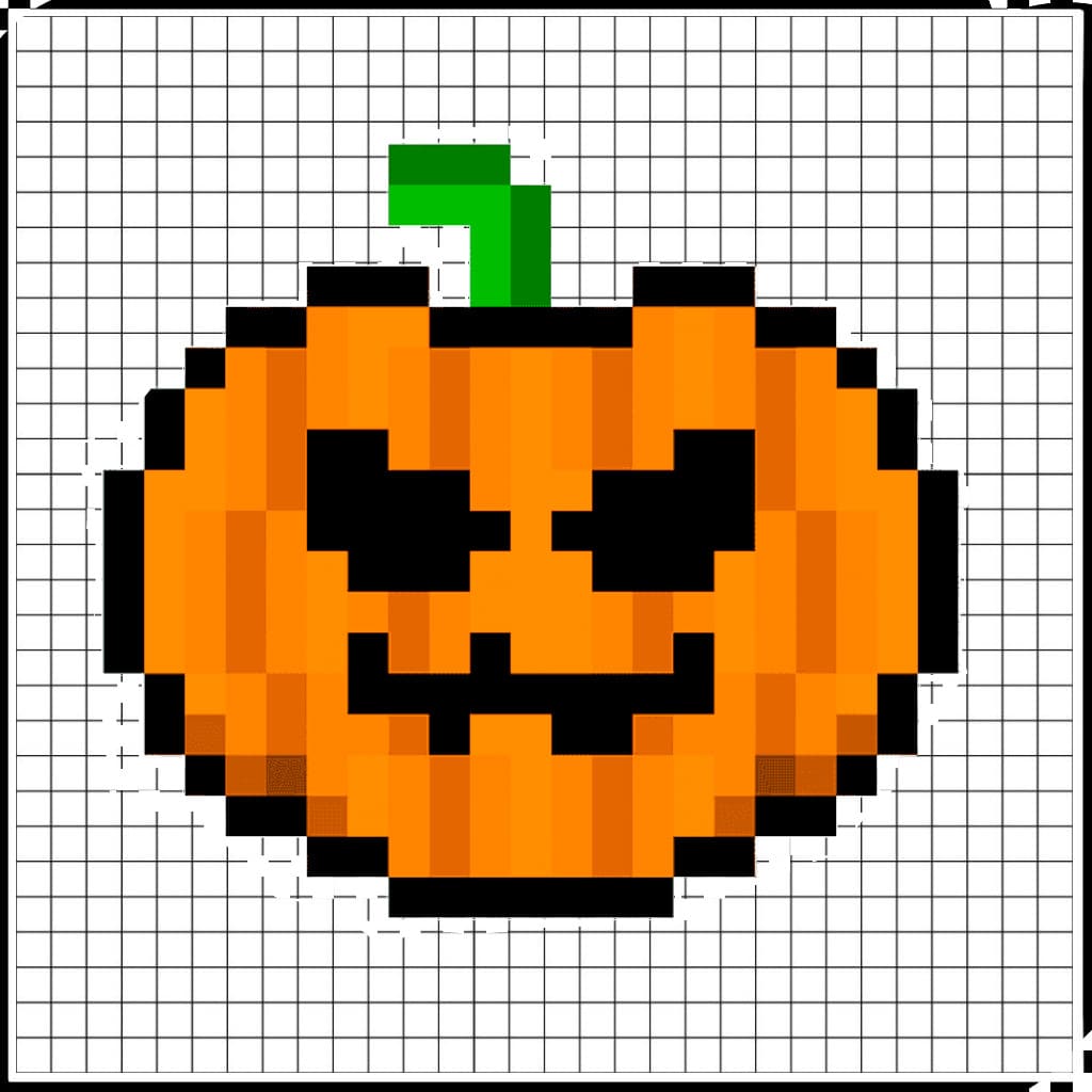pixel art halloween