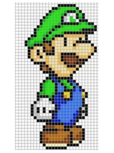 pixel art mario bros