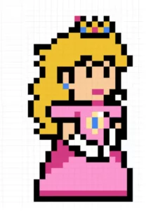 pixel art mario bros
