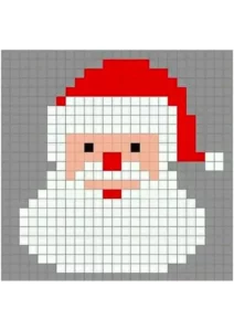 pixel art natale facile