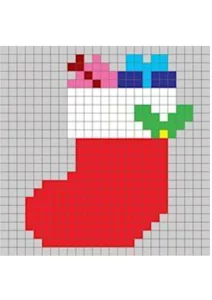 pixel art natale facile