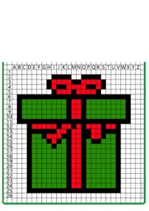 pixel art natale facile