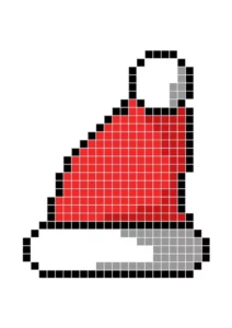pixel art natale facili