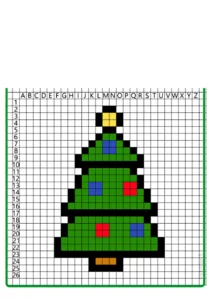 pixel art natale facili