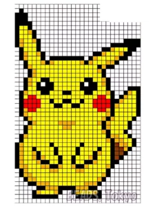 pixel art pokemon pikachu​