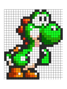 pixel art super mario
