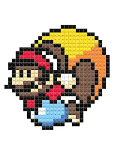 pixel art super mario