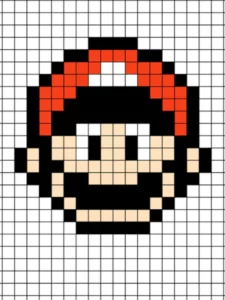 pixel art super mario