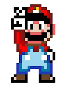 pixel art super mario