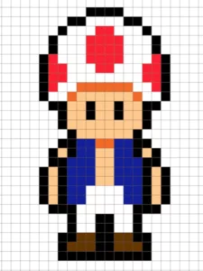 pixel art toad