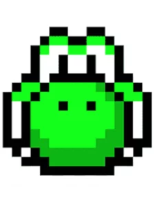 pixel art yoshi