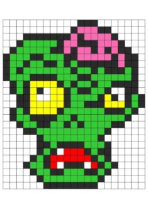pixel art zombie