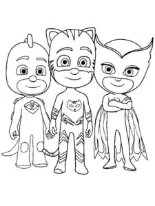pj mask da colorare
