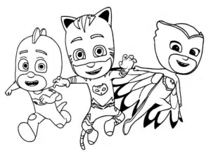 pj masks super pigiamini da colorare