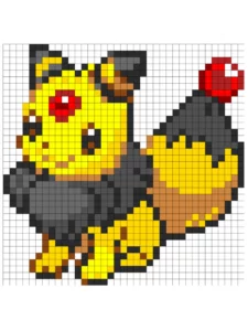 pokemon pikachu pixel art​